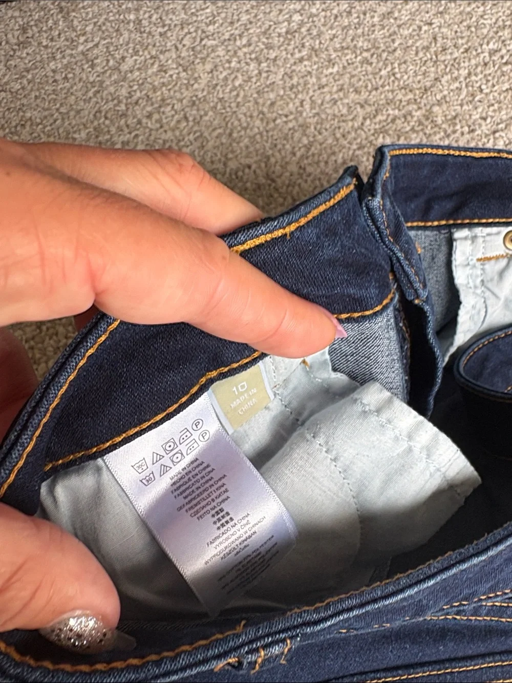Michael Kors Navy Blue Denim Jean Shorts